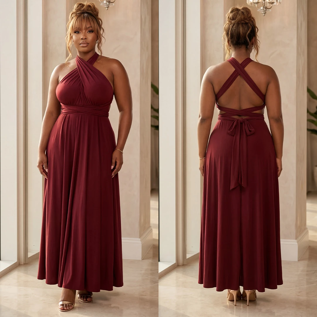 Kaylee Multiway dress ( Wine )