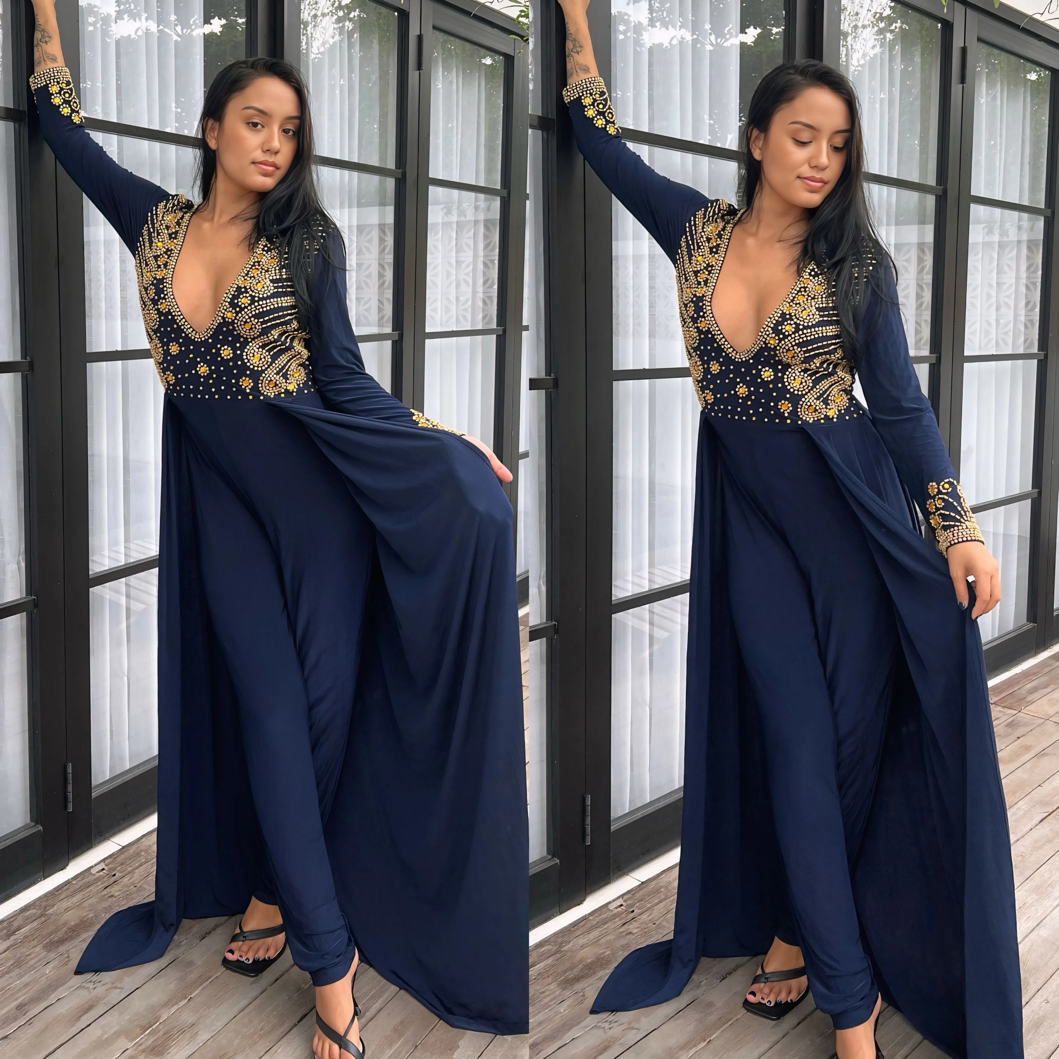 Vondella Jumpsuit ( Navy )