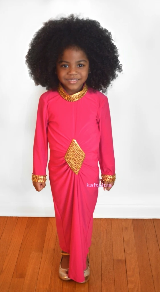 Cassandra kids kaftan ( PINK )
