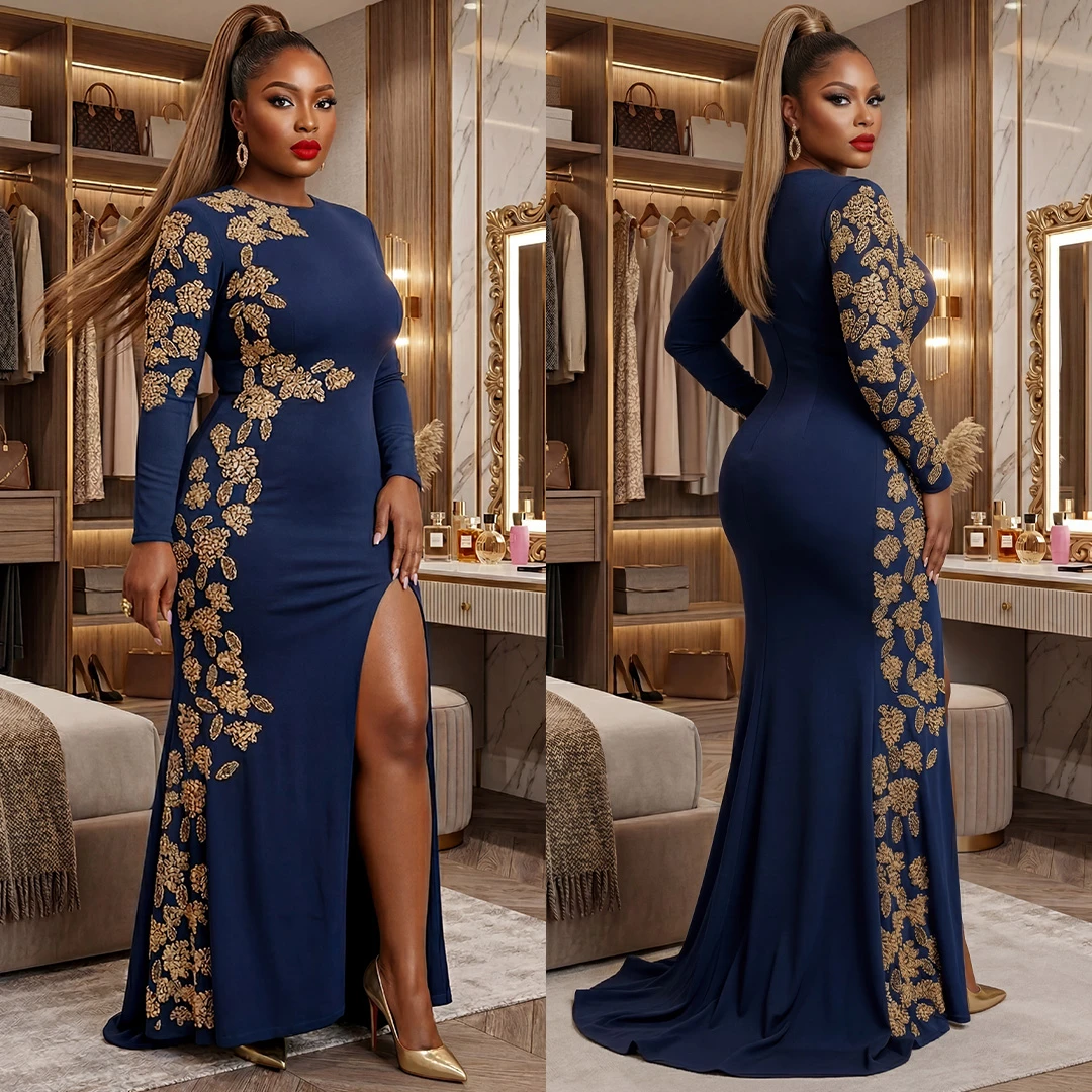 Monza Royal Dress ( Navy Blue - Limited pieces - )